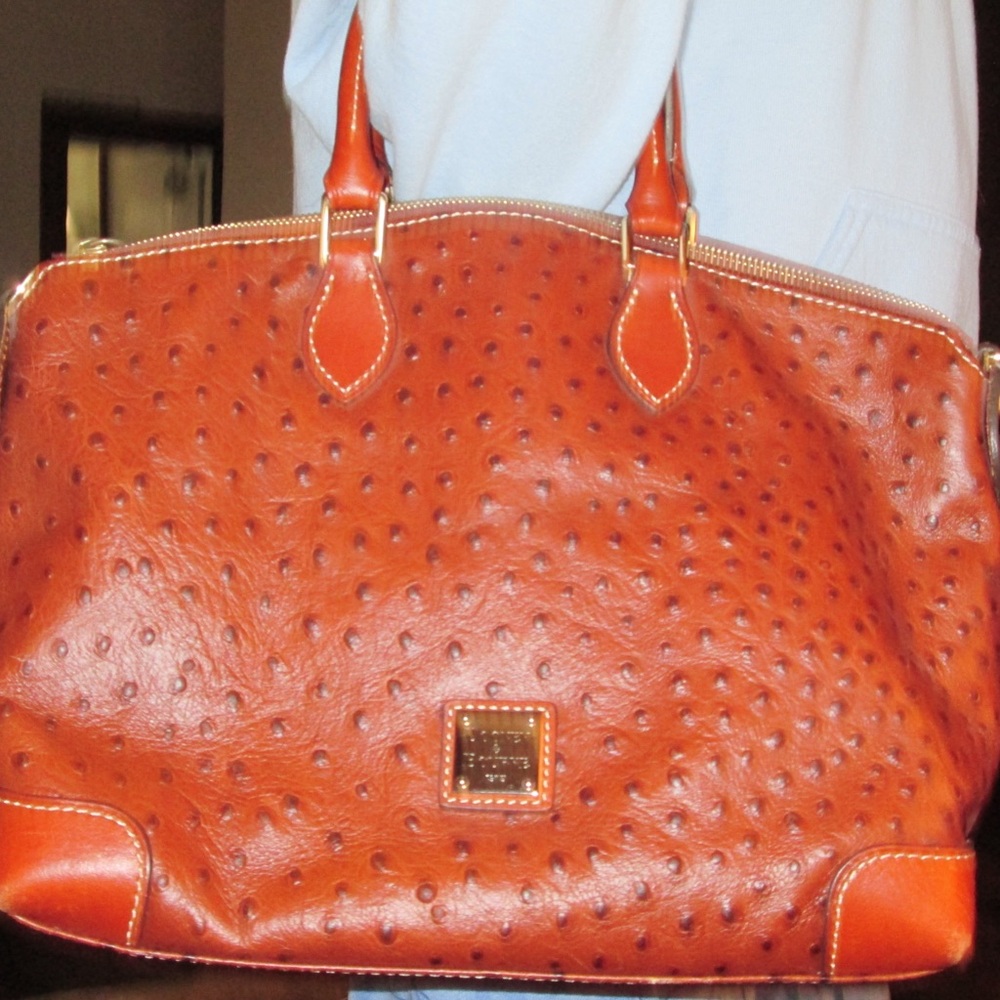 Dooney & Bourke Ostrich Leather Satchel